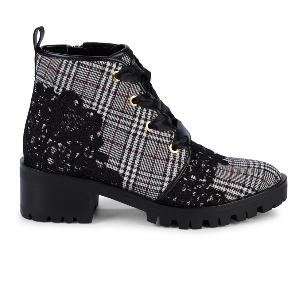 Karl Lagerfeld combat boots